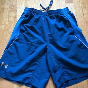 Men’s Under Armour Medium Navy/Royal Blue Shorts Drawstring waist